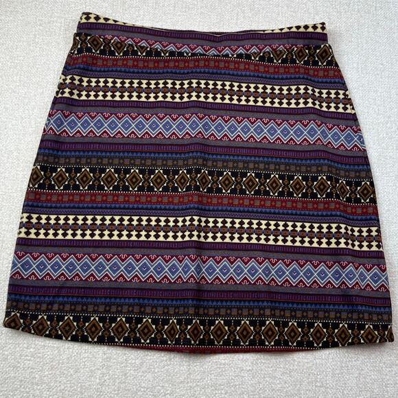 Double D Ranch Women’s Medium Brown Pull-On Skirt Boho Western Ranch Style Mini - Picture 2 of 8
